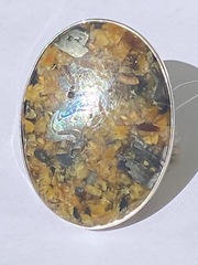 Симбирцит (кольцо из серебра)