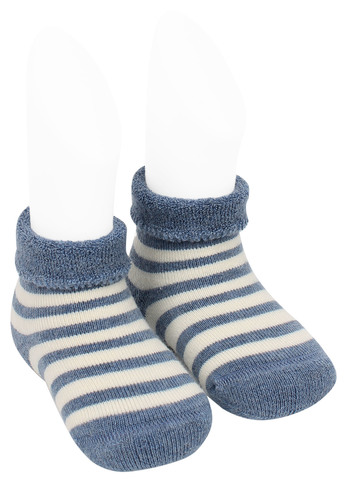 Махровые носки с отворотом RuSocks, цвет темно-голубой