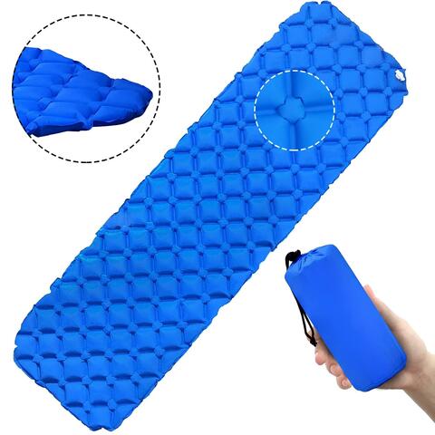 Картинка коврик надувной Skully WQ-mat-190x58x6 blue - 10