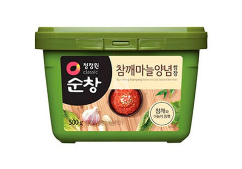 Паста соевая с чесноком и кунжутом, 500г