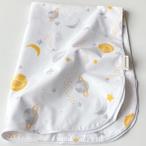 Непромокаемая пеленка "Планета горчица"