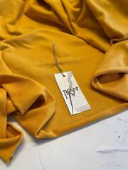 Плательно-костюмный хлопковый футер (петля) (Valentino, 100%хлопок, Золотистый шафран, 180, 330 гр/м2)