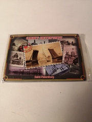 Магнит закатной (металл) виды СПб. 5 видов