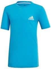 Детская футболка Adidas B Escouade Tee - shock cyan/white