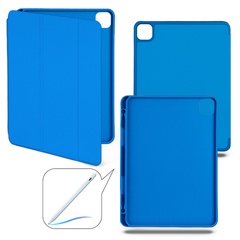 Чехол книжка-подставка Smart Case Pensil со слотом для стилуса для iPad Pro 3 (11") - 2021 (Синий / Blue)