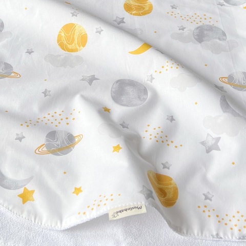 Непромокаемая пеленка "Планета горчица"