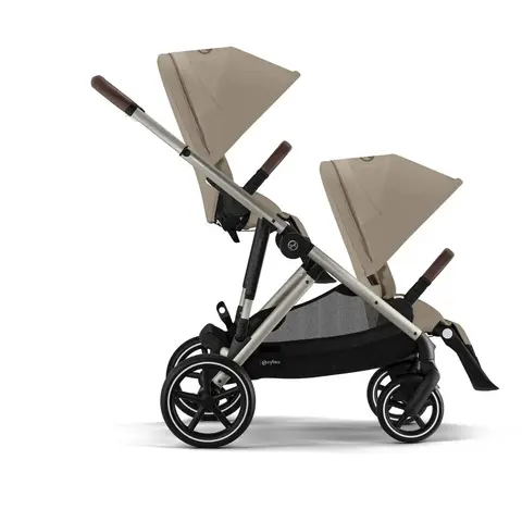 Прогулочная коляска для двойни Cybex Gazelle S TPE Almond Beige