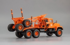 KRAZ-255L1 timber carrier (6x6) 1980 orange 1:43 Nash Avtoprom