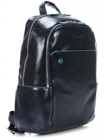 Рюкзак унисекс Piquadro Blue Square, синий, кожа натуральная (CA3214B2/BLU2)