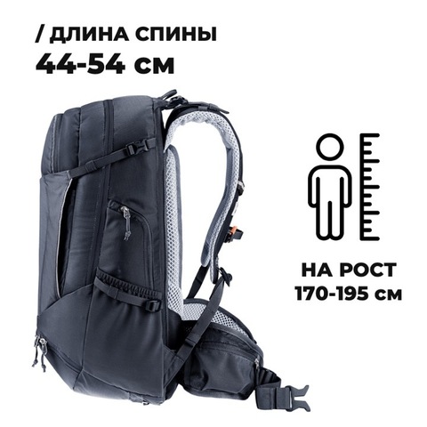 Картинка рюкзак велосипедный Deuter Trans Alpine 30 black - 3