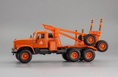 KRAZ-255L1 timber carrier (6x6) 1980 orange 1:43 Nash Avtoprom