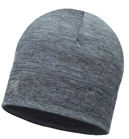 Тонкая шерстяная шапка Buff Solid Grey фото 1