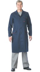 Халат "ТЕХНИК" мужской тёмно-синий с красным