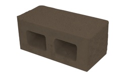Блок колотый угловой 390х190х188 мм коричневый