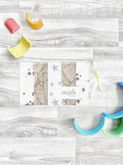 Набор платочков-слюнявчиков Mjölk Кляксы