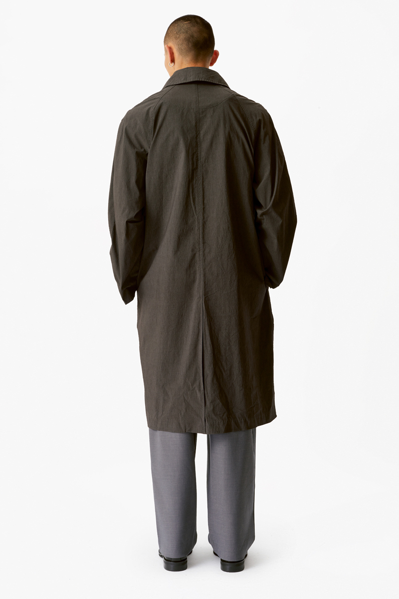 Темно-коричневый хлопковый тренч Heathen