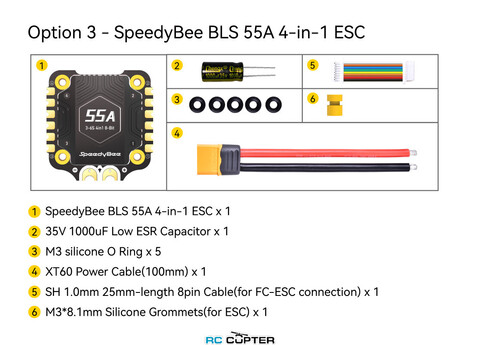 Полётный контроллер SpeedyBee F405 V4 + ESC 55A 3-6S Stack