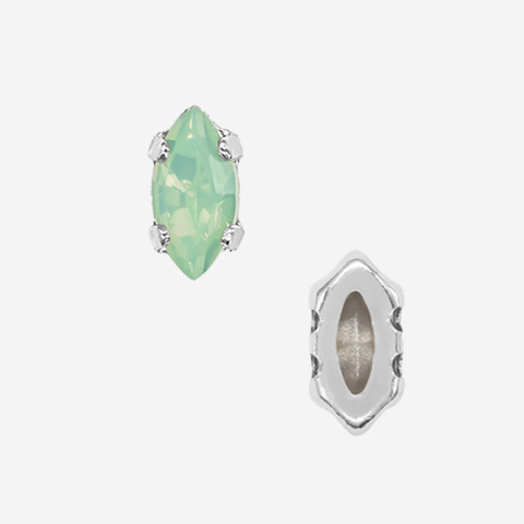 Кристалл Маркиз (Marquise Fancy Stone) в цапах, оттенок 