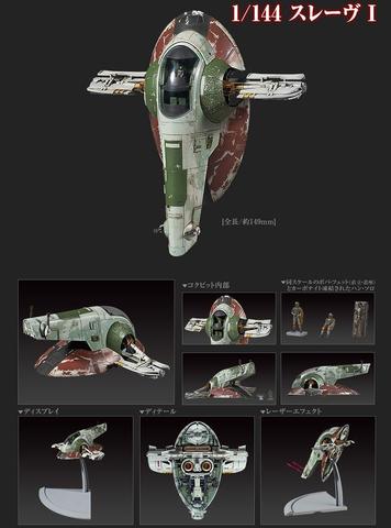 Star Wars 1/144 Scale Model Kit Slave I