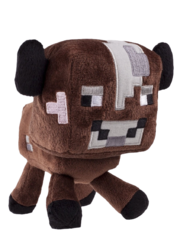 Мягкая игрушка Minecraft Baby cow (коричневый)