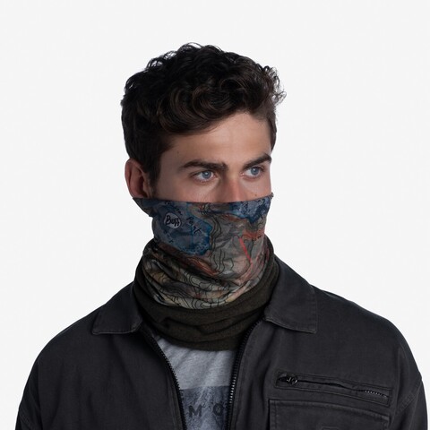 Картинка шарф-труба Buff polar Anawhata Kahki - 2