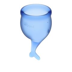 Набор синих менструальных чаш Feel secure Menstrual Cup - 
