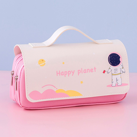 Penal \ Пенал \ Pencil bag Happy Planet pink