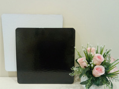 Подложка квадратная двусторонняя ЧЕРНЫЙ/жемчуг 3,2 мм. 22х22 см