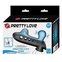 Насадка на пенис с эффектом расширения «Pretty Love Airbag Penis Sleeve Tyronn» черная