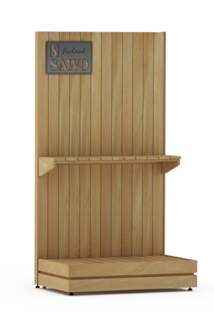 Выставочный стенд SAWO DP-15 классический (малый, 1,1м, кедр) - купить в Москве и СПб недорого по цене производителя

