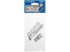 ЗУБР 8 мм, белый цвет, набор для крепления унитазов, Профессионал (44210)