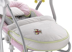 Электрокачели с адаптером Nuovita Migliore, цвет - Rosa Verde / Зеленая Роза (BY020_513)