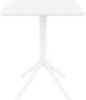 Стол пластиковый складной Siesta Contract Sky Folding Table 60, белый