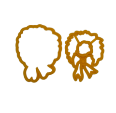 Форма для пряников с оттиском Рождественский венок