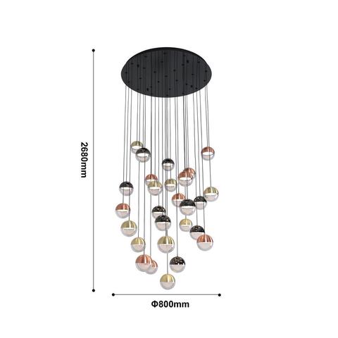 Подвесной светодиодный светильник Favourite Luna 4371-27P