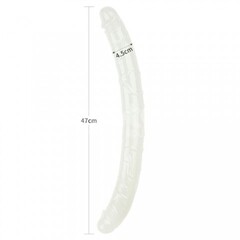 Фаллоимитатор двойной Lumino Play светящийся в темноте (47*4,5 см)