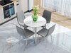 Стол Uni-Form-R.2B SGrey/White Gloss Marble 727*800*800
