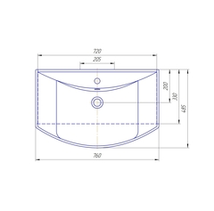Умывальник Стиль 75