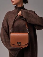 Сумка кожаная Azaro 30741 коричневый камень