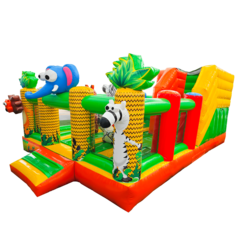 Коммерческий надувной батут «Чудо-сафари», 6*4*2,8 м