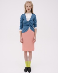 Носки в рубчик из шерсти ангоры Гуакамоле