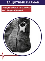 Мешок для пылесоса ПУЛЬСАР ПС 251 синтетический многоразовый 25 литров (921-541)