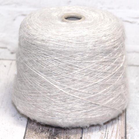 Вспушенная альпака на хлопке LANIFICIO DEL OLIVO HORUS 230 серо-бежевый