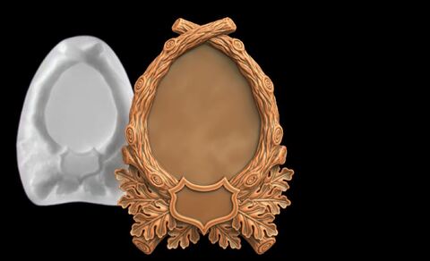 Силиконовый молд Рама № 2843