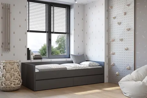 Кровать трансформер Симпл графит