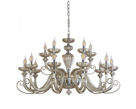 Подвесная люстра Newport ANNETTE 8620+5/C chrome cognac, М0071595