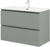 Aquanet 332533 Тумба с раковиной Джейн 90 цв.мисти грин (раковина Flat) (332533)