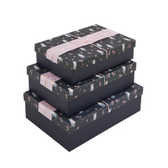 Коробка одиночная, Прямоугольник, Кошечки, 26*19*8 см, 1 шт.