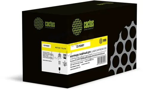 Картридж лазерный Cactus CS-TK5450Y желтый (3200стр.) для Kyocera ECOSYS PA2600cx, PA2600cwx/MA2600cfx, MA2600cwfx с чипом