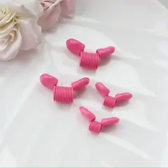 Пружина-стоппер с 30 мм (Bead Stopper), цвет розовый, 2 штуки, И006